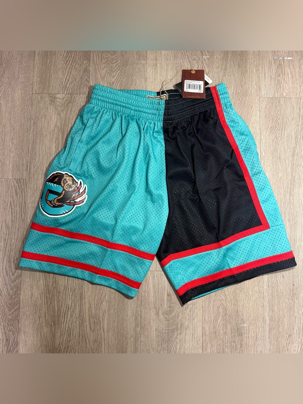 Mitchell & Ness Men’s Black/Turquoise Grizzlies Hardwood Classics Shorts M-3Xl